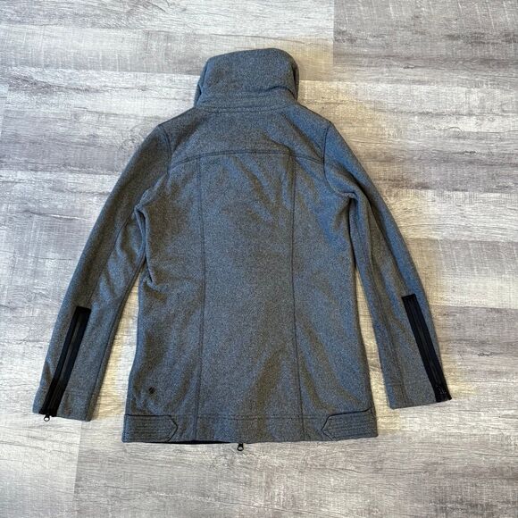 Like New! Lululemon Moto Jacket Size 4 Zippered Pea‎ Coat - Picture 8 of 8